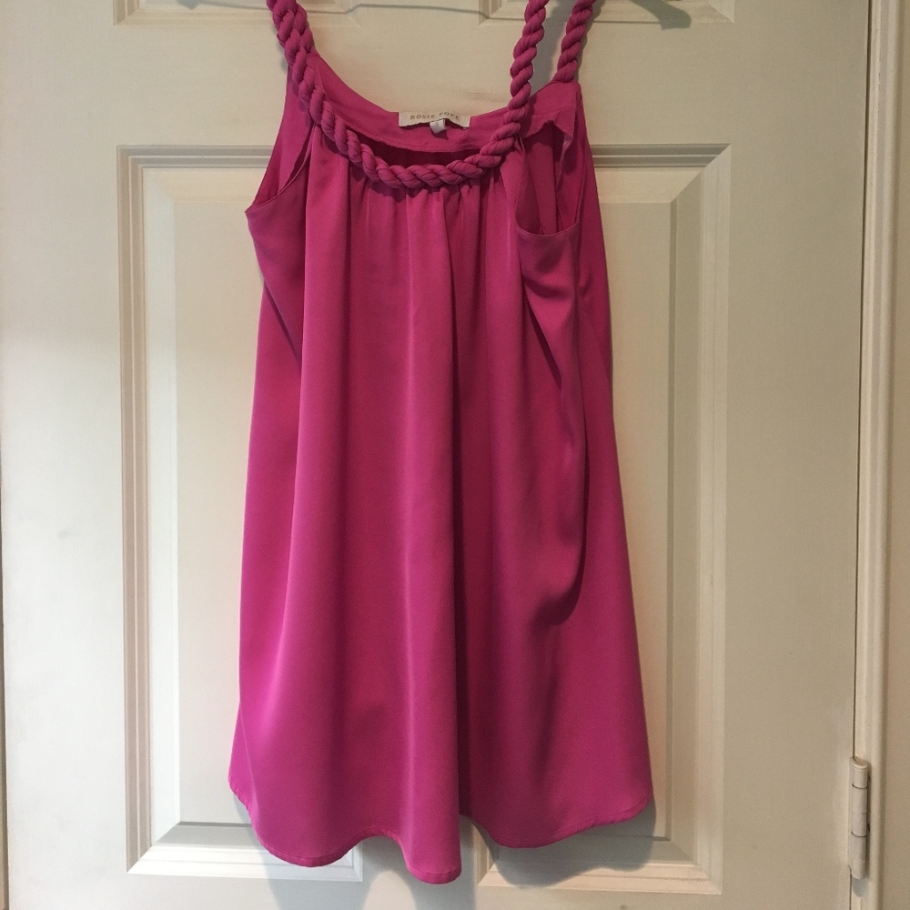 Rosie Pope Maternity Silk Pink Top
